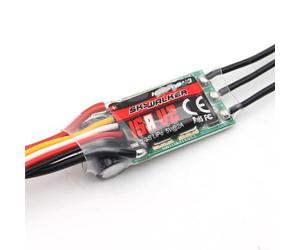SPARKHOBBY HobbywingSkywalker Contrôleur de vitesse ESC sans balais 15 A V2 2 ~ 3S 5 V 2 A avec fonction de poussée inversée pour 3D F3P à aile fixe DIY (1 pièce Skywalker 15A-V2)