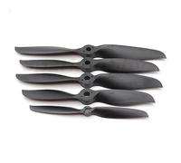 Sparkhobby KMP Lot de 5 hélices à 2 lames en nylon noir 6 x 4E 9 x 6E 8 x 6E 12 x 6E 14 x 7E 10 x 6E 10 x 6E