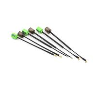 SPARKHOBBY Lollipop 5 RHCP/LHCP 5.8G 2.8dBi Mini antenne FPV SMA/RP-SMA/MMCX-droite/MMCX-angle/UFL pour émetteur-récepteur RC Drones DIY (L 155 mm SMA Noir)