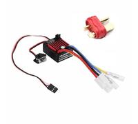 SPARKHOBBY QuicRun 1060 Contrôleur de vitesse électronique brossé 60 A pour HobbyWing ESC 2-3S Lipo SBEC 6 V 3 A étanche à l'eau et à la poussière pour sport 1:10 (prise T 1060 60 A)