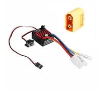 SPARKHOBBY QuicRun 1060 Contrôleur de vitesse électronique brossé 60 A pour HobbyWing ESC 2-3S Lipo SBEC 6 V 3 A étanche à l'eau et à la poussière pour sport 1:10 (1060 60 A XT60-M)