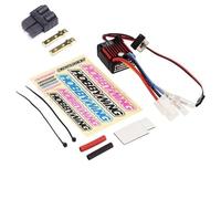 SPARKHOBBY QuicRun 1060 Contrôleur de vitesse électronique brossé 60 A pour HobbyWing ESC 2-3S Lipo SBEC 6 V 3 A étanche à l'eau et à la poussière pour sport 1:10 (1060 60 A TRX-M)