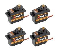 SPARKHOBBY Servo Numérique en Métal Es08mdii Servo étanche 12g avec Engrenages Utilisés pour Les Servos Emax pour Voiture Rc Hélicoptère Bateau Avion Accessoires (4 pièces ES08MDII)