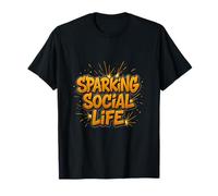 Sparking Social Life Welding Humour Graffiti Art T-Shirt