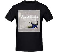Sparklehorse Good Morning Spider Designer Tee Shirts for Men Black XXL