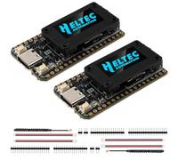 Sparkleiot Heltec LoRa ESP32 V4 SX1262 ESP32-S3 pour Meshtastic Lot de 2 | Puce ESP32-S3, écran OLED, USB-C, WiFi + BLE, idéal pour les projets IoT Smart Home en Europe