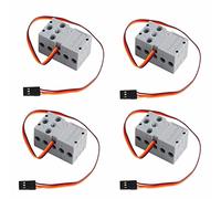 Sparkleiot Servo Servo Servo 360° 2 kg programmable Mini Geekservo Servo Arbre Double Sortie pour Micro:bit Raspberry Pi (2/4 pièces) (Gris servo (4 pièces)