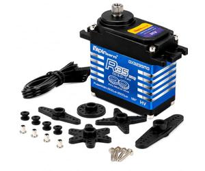 Sparkleiot Servomoteur numérique à noyau de fer 35 kg, 5,0-7,4 V, roue dentée en acier, étanche IP68, 1/8 1/10 (180 degrés)