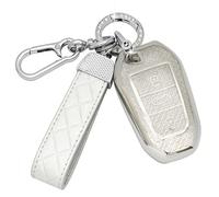 SparkleJoy Coque Clé Voiture TPU avec Porte-Clés en Cuir,Etui Clé Étui ompatible avec