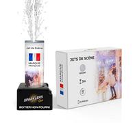 SPARKLERS CLUB 5 Jets de Scène couleur Argent à Étincelles 3 Mètres 30 Secondes pour Intérieur et Extérieur - Couleur Or ou Argent - Idéal Mariage, Soirée, Anniversaire - Pack Artifice Catégorie F1