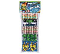 SPARKLERS CLUB Assortiment PETARDS 127 Pièces Assortiment Explorer®, Idéal pour Vos évènements Entre Amis, Effet et Ambiance Festive Garantie - Catégorie F1