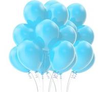 SPARKLERS CLUB Ballon de Baudruche couleur - Lot de 100 Ballons 26cm en Latex 100% BIODÉGRADABLES - Idéal pour évènement, Mariage, Anniversaire, Baptème, Facile à Gonfler (Bleu Clair) Autre G