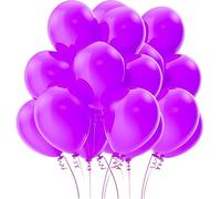 SPARKLERS CLUB Ballon de Baudruche couleur - Lot de 100 Ballons 26cm en Latex 100% BIODÉGRADABLES - Idéal pour évènement, Mariage, Anniversaire, Baptème, Facile à Gonfler (Violet)