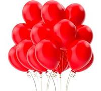 SPARKLERS CLUB Ballon de Baudruche couleur - Lot de 100 Ballons 26cm en Latex 100% BIODÉGRADABLES - Idéal pour évènement, Mariage, Anniversaire, Baptème, Facile à Gonfler (Rouge) Autre G