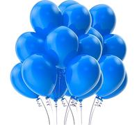 SPARKLERS CLUB Ballon de Baudruche couleur - Lot de 100 Ballons 26cm en Latex 100% BIODÉGRADABLES - Idéal pour évènement, Mariage, Anniversaire, Baptème, Facile à Gonfler (Bleu)