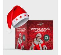 SPARKLERS CLUB Bonnet Noel 5 Étoiles Lumineuses Qualité Premium Costume de Chapeau de Père Noël en Peluche Ornements de Noël Bonnet de Noel, Idéal pour fêter Noel en Famille (1 Bonnet)