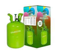 Sparklers Club Bouteille Gaz Hélium 0,42 M³ pour 50 Ballons Acier | Acier Robuste, 0,42 m³ de Capacité, Valve Intégrée, Fabrication Française, Usage Unique, 50 Ballons Standard