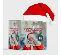 SPARKLERS CLUB Chapeau de Père Noël Qualité Premium en Peluche - Costume et Ornement pour Noël - Idéal pour Fêter en Famille (1 Bonnet)