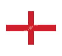 Sparklers Club Drapeau Angleterre 90x150cm - Croix de Saint Georges Rouge et Blanc - Drapeau Anglais Officiel avec ?illets Métalliques - Polyester Résistant pour Intérieur Extérieur