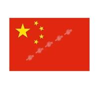 Sparklers Club Drapeau Chine 90x150cm en Polyester avec ?illets Métalliques pour Mât Extérieur Intérieur Déco Événementiel Supporter Sport