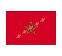 Sparklers Club Drapeau Maroc 90x150cm en Polyester avec Oeillets Métalliques pour Mât Intérieur Extérieur