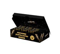 Sparklers Club Fontaines à Gâteaux Scintillantes Dorées Lot de 36 | Durée 60 Secondes, Étincelles Dorées, Usage Intérieur Extérieur, Gâteaux Bouteilles, Professionnels Particuliers