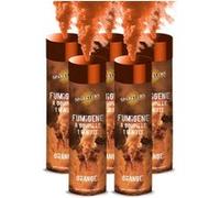 SPARKLERS CLUB Fumigène a Main 1 MINUTE couleur Orange - Lot de 5 - Allumage Frottoir, durée 60 secondes, fumigene couleur à tenir en Main - fumigene a main - Catégorie F1 - LIVRAISON 24/48H