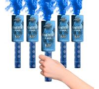 SPARKLERS CLUB Fumigène Torche a Main 45 secondes couleur Bleu - Lot de 5 - Déclenchement à Mèche, durée 45 sec, fumigene couleur à tenir en Main - torche a main Catégorie F1 - LIVRAISON 24/48H