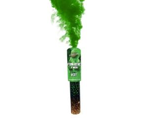 SPARKLERS CLUB Fumigène Torche a Main 45 secondes couleur Vert - Déclenchement à Mèche, durée 45 sec, fumigene couleur à tenir en Main - torche a main - Catégorie F1 - LIVRAISON 24/48H