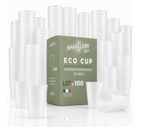 SPARKLERS CLUB Gobelet Ecocup Réutilisable 25 cl Polypropylène Givré