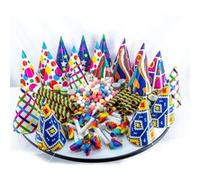 SPARKLERS CLUB Kit Cotillons 20 Pers Nouvel An 2025 - Sarbacanes, Chapeaux, Sans Gêne, Serpentins, Boules, Tout pour une Fête Éblouissante ! Idéal pour le Réveillon, Créez des Souvenirs Mémorables Aut