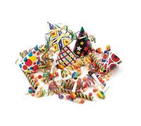 SPARKLERS CLUB Kit Cotillons 50 Pers Nouvel An 2025 - Sarbacanes, Chapeaux, Sans Gêne, Serpentins, Boules, Tout pour une Fête Éblouissante ! Idéal pour le Réveillon, Créez des Souvenirs Mémorables