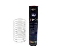 Sparklers Club - Lot de 100 Bracelets Fluorescents Lumineux Blanc avec 100 Connecteurs Inclus - Bâtons LumineuBlanc