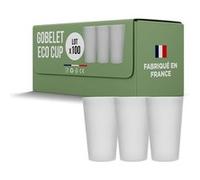 SPARKLERS CLUB Lot de 100 Gobelets Réutilisables ECOCUP 30cl - Gobelet Bière et Réutilisable en Polypropylène,Prise en Main facile, Gobelet Eco Cup pour tout évènement G