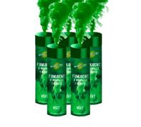 SPARKLERS CLUB Lot de 5 Fumigènes a Main 1 MINUTE couleur Vert - Déclenchement à Goupille, durée 60 secondes, fumigene couleur à tenir en Main - fumigene a main - Catégorie F1 - LIVRAISON 24/48H
