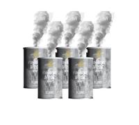 SPARKLERS CLUB Lot de 5 Fumigènes en Pot 1 MINUTE couleur Blanc - Allumage à mèche, durée 60 secondes, fumigene couleur à poser au Sol - fumigene pot au sol Catégorie F1 - LIVRAISON 24/48H