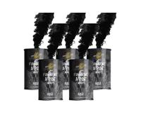 SPARKLERS CLUB Lot de 5 Fumigènes en Pot 1 MINUTE couleur Noir - Allumage à mèche, durée 60 secondes, fumigene couleur à poser au Sol - fumigene pot au sol Catégorie F1 - LIVRAISON 24/48H