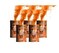 SPARKLERS CLUB Lot de 5 Fumigènes en Pot 1 MINUTE couleur Orange - Allumage à mèche, durée 60 secondes, fumigene couleur à poser au Sol - fumigene pot au sol Catégorie F1 - LIVRAISON 24/48H