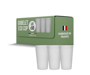 SPARKLERS CLUB Lot de 50 Gobelets Réutilisables ECO CUP 30cl - Jusqu'à 100 Lavages lave vaisselle - Gobelet Bière Réutilisable en Polypropylène, Gobelet Eco Cup pour tout évènement