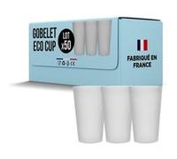 SPARKLERS CLUB Lot de 50 Gobelets Réutilisables ECOCUP 50cl (60cl ras bord) - Gobelet Réutilisable en Polypropylène,Prise en Main facile, Gobelet Eco Cup pour tout évènement G