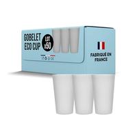 SPARKLERS CLUB Lot de 50 Gobelets Réutilisables ECOCUP 50cl (60cl ras bord) - Gobelet Réutilisable en Polypropylène,Prise en Main facile, Gobelet Eco Cup pour tout évènement
