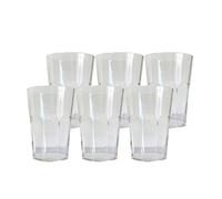 Sparklers Club - Lot de 6 Verres à Cocktail Mojito Incassables Transparents 33 cl - San Acrylic Made in FranceTransparent