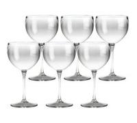 SPARKLERS CLUB Lot de 6 Verres à Piscine couleur 40cl - Verre Incassable en SAN, MADE IN FRANCE, Prise en Main facile, Verre Ballon Piscine pour soirée et évènements - (Transparent)