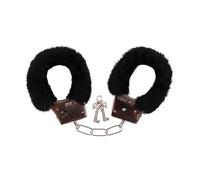 SPARKLERS CLUB Menottes en fourrure Noir, pour saint-valentin en amoureux, idéal pour Saint Valentin, Fête à thème