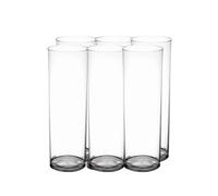 SPARKLERS CLUB Verre Tube Transparent 22 cl Polypropylène 12 cm Lot 6 | Polypropylène PP Incassable, 22 cl, Hauteur 12 cm, Fabrication France, Empilable, Recyclable, Sans BPA, Lave-Vaisselle