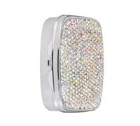 Sparkling Crystal Diamonds Pills Fall 2 Organisateurs de médecine spécialisée Petite boîte de voyage pour pilules dans le sac à main Petite boîte mignonne
