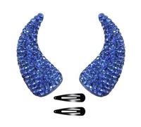Sparkling Devil Horn Hairpin Decorative Costume Styling Clip Set