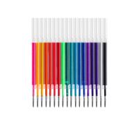Sparkling Gel Inks Recharges 1,0 mm Journal 18 couleurs | Recharges de stylo gel coloré pailleté ; carnet, journal, croquis, scrapbooking, gribouillage, prise de notes