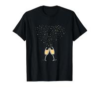 Sparkling Prosecco - vin Mousseux et Motif à Griller T-Shirt Graphique avec Valeur, Homme, Noir, L