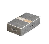 SparklWLeaf Boite Rangement Drap de Lit Sac de rangement sous le lit, sac couette pliable Portable, boîte for vêtements, organisateur garde-robe, anti-poussière grande capacité(Grey-s)